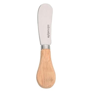 Imagem de Mimo Style, Espátula Reta para Queijos e Petiscos em Aço Inoxidável com Cabo de Madeira