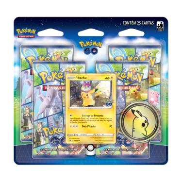 Imagem de Blister Quadruplo Pokémon GO Pikachu, Cor: Estampado - Copag