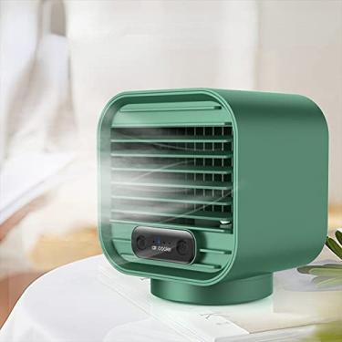 Imagem de Microhoo 3 em 1 ar condicionado refrigerador a água economia de energia ventilador tela sensível ao toque cronometragem Artic Cooler Umidificador Desktop Fan (refrigerador de ar)