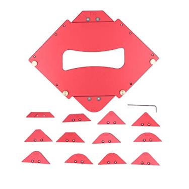 Imagem de Modelo de ângulo de mesa de fresagem T10 - T40 R5 - R40 anodizado resistente ao desgaste resistente à ferrugem conjunto de modelo de raio para