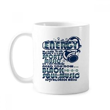 Imagem de Caneca de cerâmica com sons vitais musicais energéticos esportes vitais cerâmica xícara de café louça