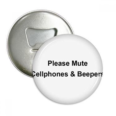 Imagem de Mute Cellphones & Beepers Símbolo Abridor de Garrafas Emblema Multifuncional