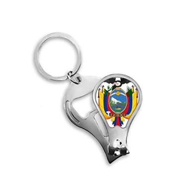 Imagem de Chaveiro abridor de cortador de unhas com emblema nacional de Quito Equador Tesoura