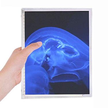 Imagem de Caderno de organização marinho de água-viva do mar tropical, diário recarregável de folhas soltas