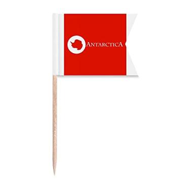 Imagem de Dad Antártica Tourism Explore Love Toothpick Flags Marcação de rotulagem para Bolo Festa Comida Prato de Queijo