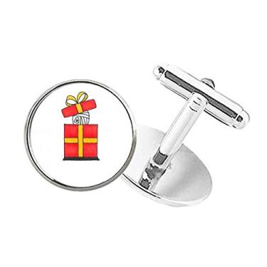 Imagem de DIYthinker Abotoaduras com clipe de botão redondo e laço Horus