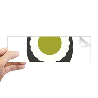 Imagem de DIYthinker Adesivo retangular tradicional japonês, preto, Maki, sushi, retangular, para notebook, janela