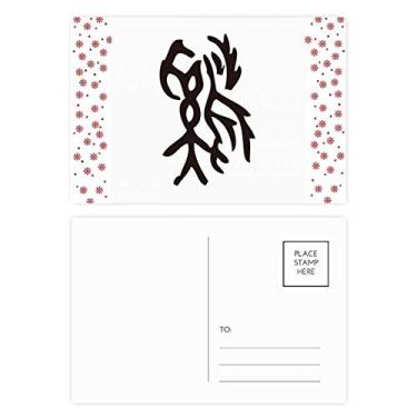 Imagem de Bones Inscritions Cartão postal de Natal Galo do Zodíaco Chinês Natal Celebração Cartão postal Bênção