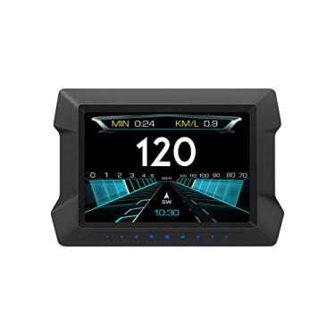 Imagem de Chusui Computador de viagem multifunções P22 Universal Car HUD Head Up Display Medidor de Carro, OBDⅡ Diagnóstico e Medidor de Inclinação Velocímetro Digital Computador de Condução Segura Alarme de Ex