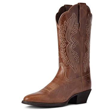 Imagem de ARIAT Bota feminina Heritage R Toe Stretchfit Western Boot, Bronzeado escuro, 8.5