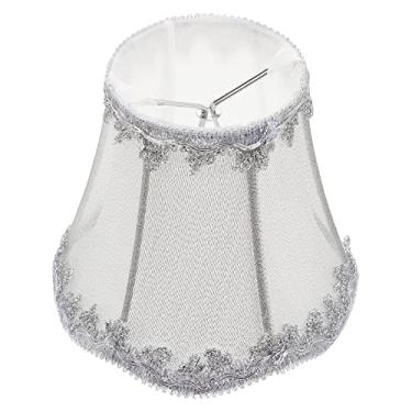 Imagem de 1 peça sino abajur pano abajur estilo europeu abajur juta clipe lustre abajur abajur para casa quarto de hotel,