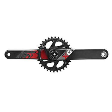 Imagem de SRAM Unisex Crank X01 Eagle Fat Bike 5" 12S W Suporte Direto 30T X-Sync 2 Correntes (Copos Dub/Rolamentos Não Incluídos) Manivela Preta, 175 mm