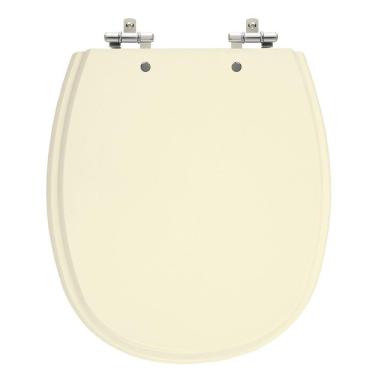 Imagem de Assento Sanitário Aspen Creme Tampa para Vaso Deca de Madeira Laqueada