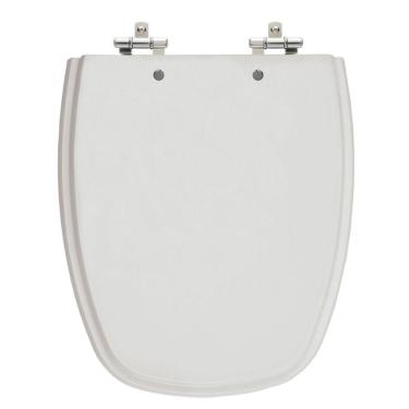 Imagem de Assento Sanitário Monte Carlo Cinza Real (Claro) Tampa para Vaso Deca de Madeira Laqueada