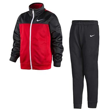 Imagem de Conjunto de duas peças de jaqueta e calça para bebês/bebês da Nike – Cores sortidas, Anthracite(66B442-693)/Red, 24 Months