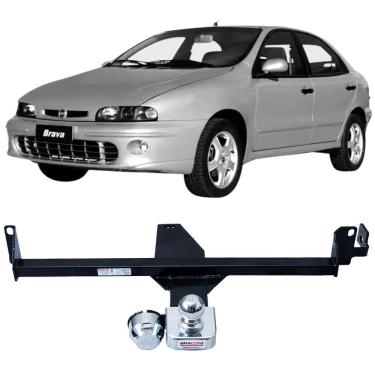 Imagem de Engate Reboque Rabicho Fixo Fiat Brava 1995 a 2003 450Kg