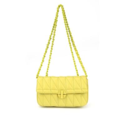 Imagem de Bolsa Transversal Feminina Gash BG72563 Matelasse Corrente