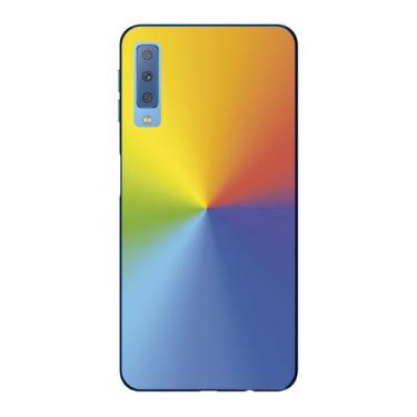 Imagem de Capa Case Capinha Samsung Galaxy A7 2018  Arco Iris Degradê - Showcase