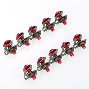 Imagem de Porca de roda parafusos de carroçaria parafusos de porca prendedor porca parafusos de substituição automática acessórios peças M6 6 mm Sportbike carenagem corpo kit parafuso tampas de porca de roda