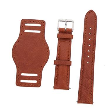 Imagem de GALPADA 4 Pcs pulseira de couro pulseira substituível pulseira de relógio de punho de couro relógios masculinos decoração pulseira de relógio decorativa troca de pulseira de relógio multar