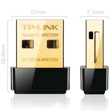 Imagem de Adaptador Wireless Usb Nano 150Mbps Wn-725N Tp-Link