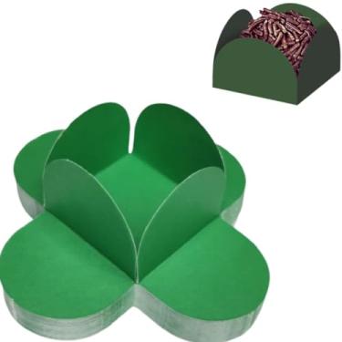 Imagem de Forminhas 4 Pétalas Para Doces Finos Brigadeiros Festas Aniversários Casamentos Chás de Bebê N7 17 Cores (200, Verde Bandeira)