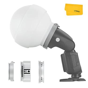 Imagem de Godox ML-CD15 Cúpula de difusão com 3 adaptadores, difusor de luz de flash, compatível com GODOX V1 Series ML30 ML60 ML60BI AD200 AD200PRO AD300PRO AD400PRO V1S V1C V1N V1F V1O V860III-S TT685S TT660S
