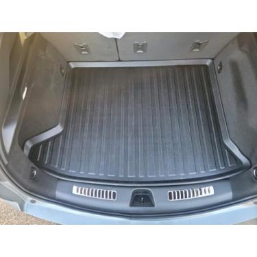 Imagem de Forro de carga premium para Cadillac XT4 2019-2024 Crossover - 100% de proteção - Tapete de porta-malas de carro de ajuste personalizado - Tapete de carga preto para todas as estações - Forros de porta-malas medidos a laser em formato 3D para Cadillac XT-4