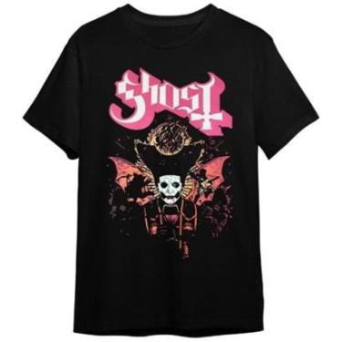 Imagem de Camiseta Ghost II Banda De Rock Preta Unissex Adulto  100% Algodão-Unissex