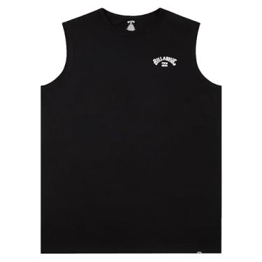 Imagem de Billabong Camisetas masculinas grandes e altas – Camiseta de jérsei sem mangas, Preto, 3X