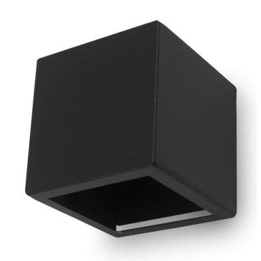 Imagem de Kit 3 Arandela 1 Facho Foco Parede Externa Pergolado Preta