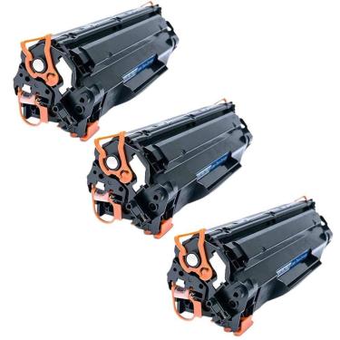 Imagem de KIT 3x Toner Compatível HP 283a Cf283a M125 M127 M127fn M201