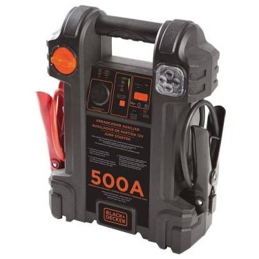 Imagem de Auxiliar partida 500a 12v 500a luz emergência black+decker