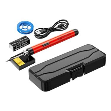 Imagem de Ioensy Ferramenta de reparo de solda elétrica de ferro de solda USB para manutenção inteligente, Vermelho