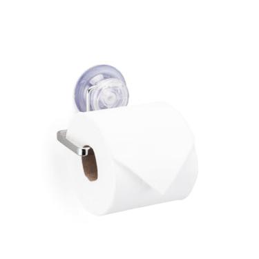 Imagem de Porta Papel Higiênico Cromado Sucção Arthi Utilidades