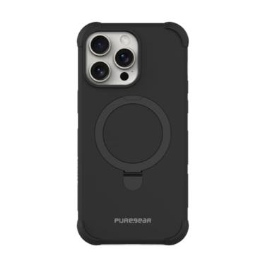 Imagem de PureGear Capa magnética para celular DualTek para iPhone 15 Pro (2023), proteção aprovada e testada militar, compatível com MagSafe, capa protetora durável resistente para iPhone 15 Pro, suporte