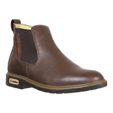 Imagem de Botina Masculina Bico Redondo Pinhão Zebu 36669