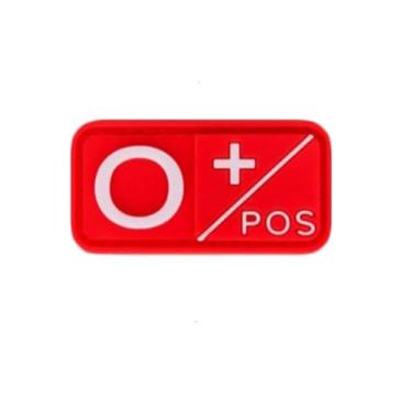 Imagem de Ysmzzmsy 1 Patch de moral PVC tipo sanguíneo – Adesivo de moral divertido, tático, militar, muito adequado para seu equipamento militar tático, mochila, chapéu, colete (5 x 2,5 cm (tipo de sangue O +