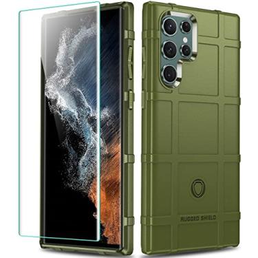 Imagem de LABILUS Capa S22 Ultra, Capa protetora tática de TPU resistente à prova de quedas de 2,4 m compatível com Galaxy S22 Ultra (6,8 polegadas) - Verde exército