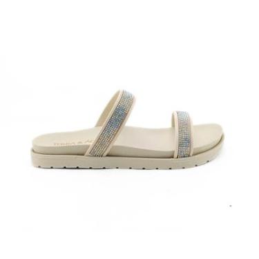 Imagem de Sandalia Plataforma Terra e Agua com Pedraria Confortável Macia-Feminino