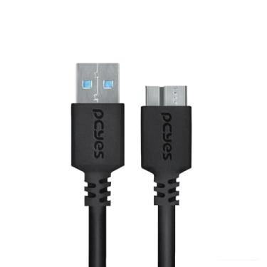 Imagem de CABO PARA HD EXTERNO USB A 3.0 MACHO PARA MICRO USB B 3.0 (10 PINOS) MACHO 28AWG PURO COBRE 2 METROS - PUAMCM3-2 - PCYES