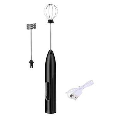 Imagem de Mini Mixer Batedor Bebidas Ovos Portátil Cor Preto - BBG, Bivolt