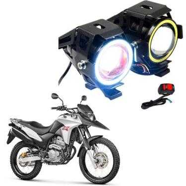 Imagem de Kit Farol de Milha Angel Eye U7 Moto Honda XRE 300 ABS 2002 -  2012 20