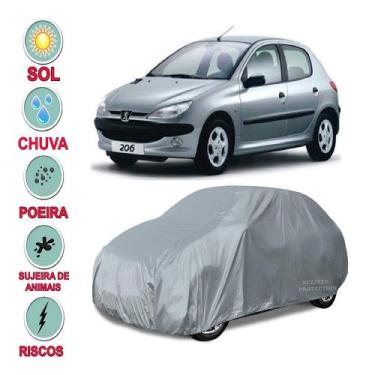 Imagem de Capa cobrir carro Peugeot 206 100% Impermeável Proteção Total Bezzter