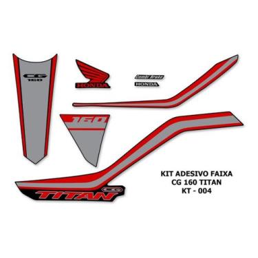 Imagem de Kit Adesivo Faixa Personalizado Cg Titan 160 2018/2019 - 03 - Resitank