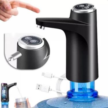 Imagem de Bomba Elétrica USB para Galões de Água de 5 a 20 Litros com Dispenser 