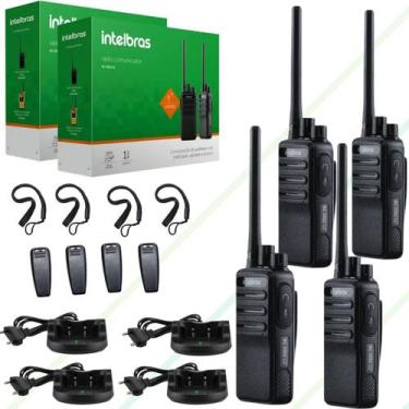 Imagem de 4 Rádios Comunicador Intelbras RC3002 G2 UHF Longo Alcance Nacional