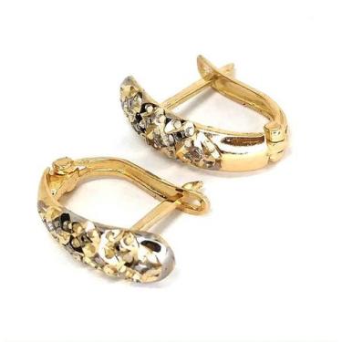 Imagem de Brinco de ouro 18 k Trabalhado . - Elegancy Joias