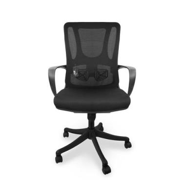 Imagem de Cadeira Presidente Escritório Ergonômica Gogo Chair GO-51 - Preta, Pre