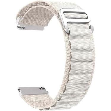 Imagem de Pulseira Alpina Compatível Com Smartwatch 20mm, 22mm - Poolsy, Branca 